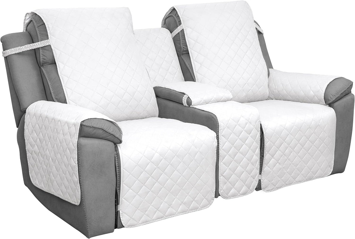 Reversible Loveseat Recliner Cover with Console A337