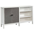 Soft White Wood TV Stand Cabinet K657
