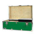 Navy Steel Footlocker with Tray - 32 x 18 x 13.5 Inches H859963