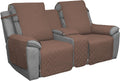 Reversible Loveseat Recliner Cover with Console A337