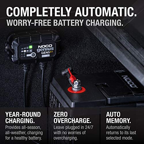 1-Bank 5A 12V Waterproof Marine Battery Charger O3681