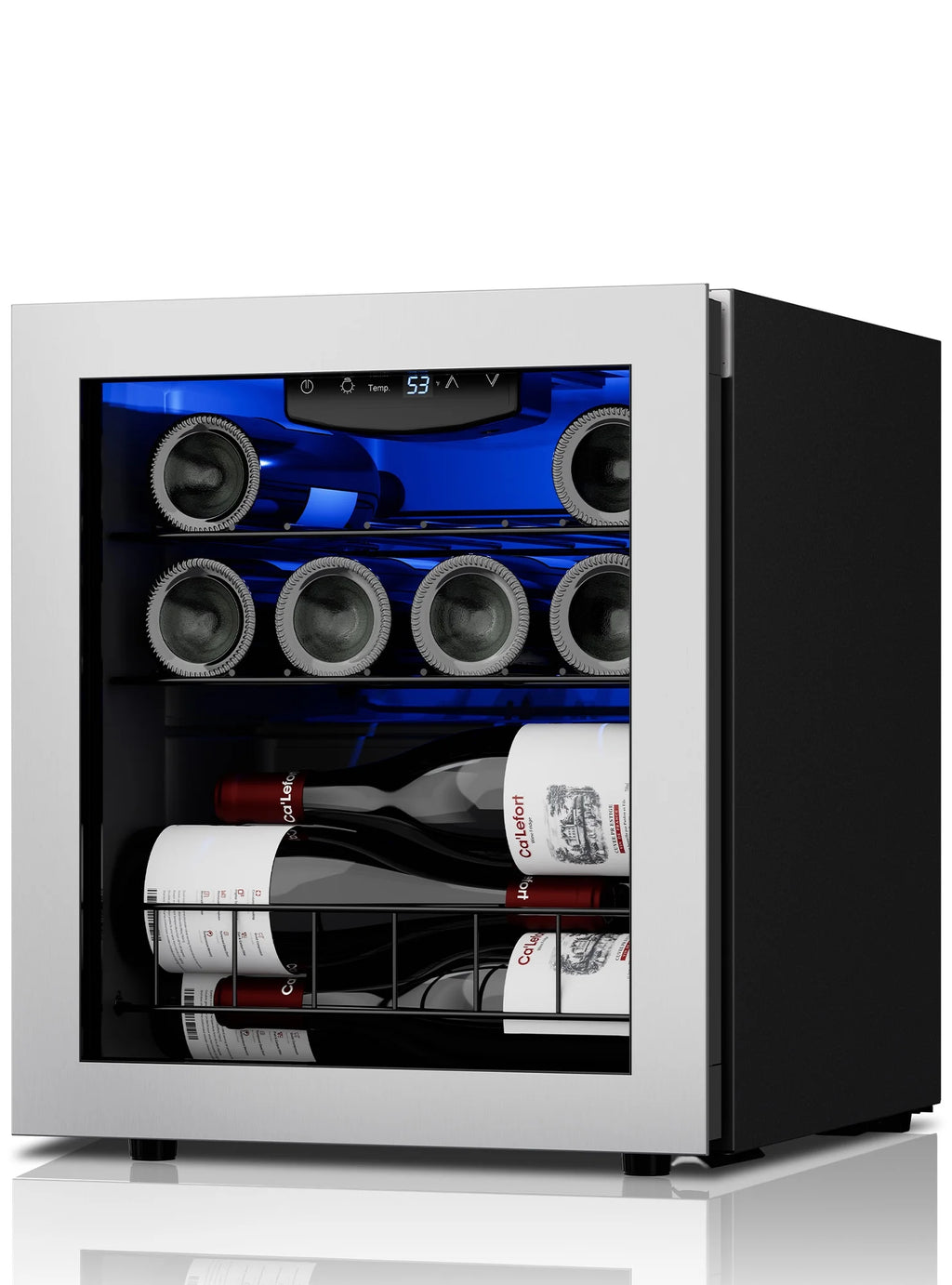 12 Bottle Mini Wine Refrigerator with Glass Door H5110