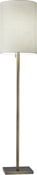 Antique Brass Beige Floor Lamp Y67128