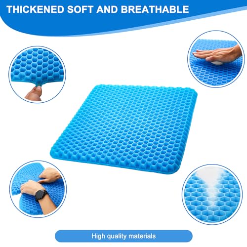 Large Cooling Gel Seat Cushion with Non-Slip Cover A31569