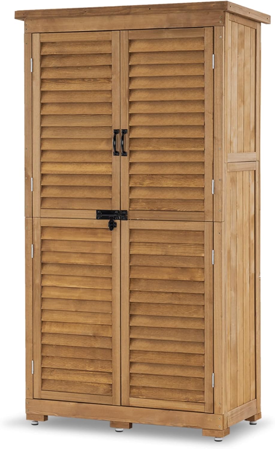 63 Inches Wood Outdoor Storage Cabinet B841897