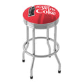 Chrome Ribbed Barstool M102084