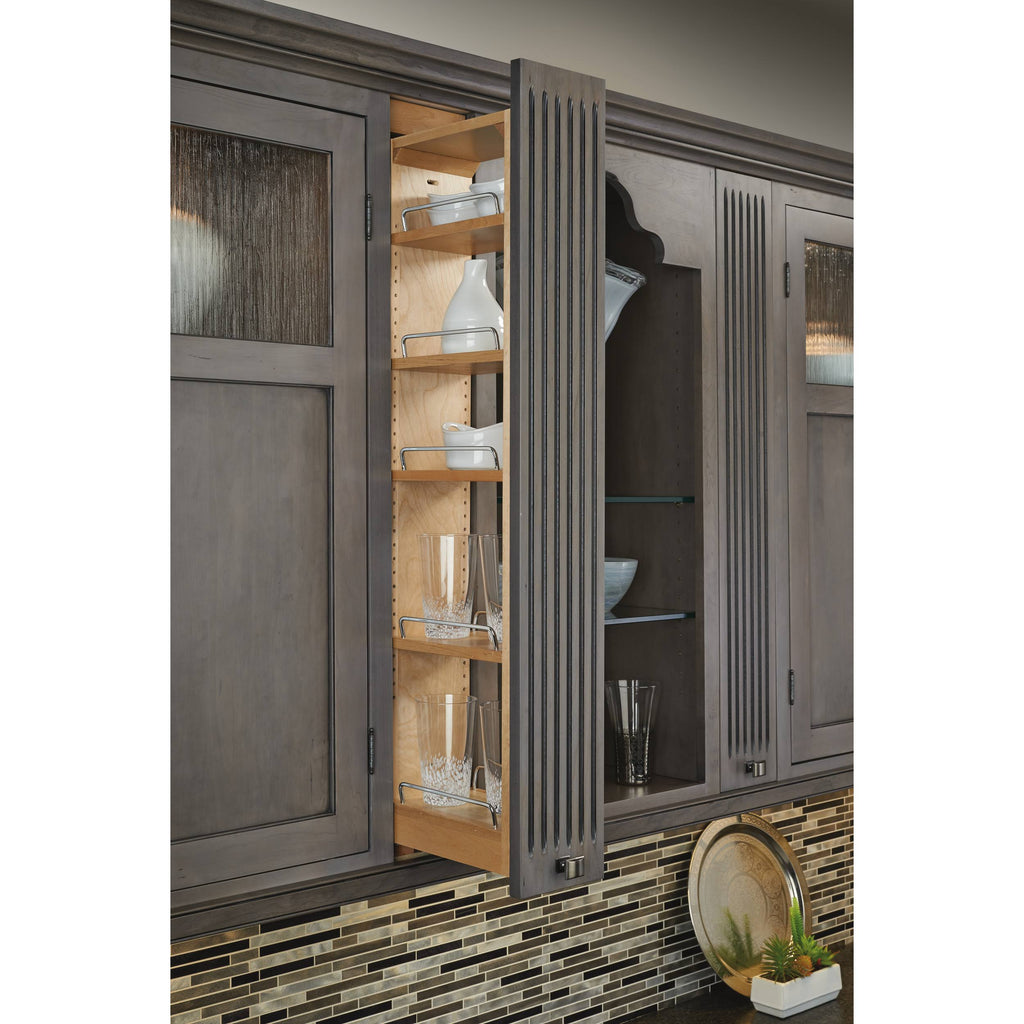 6 in. W x 42 in. H Pull-Out Between Cabinet Wall Filler with Soft-Close P99450