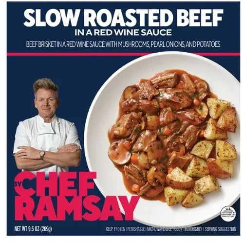 Red Wine Braised Beef Frozen Meals 9.5oz Pack of 10 X52153
