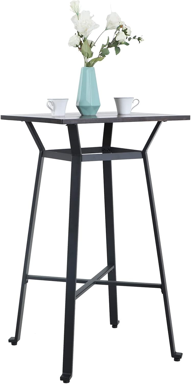 Brown Square Solid Wood Bar Table K601