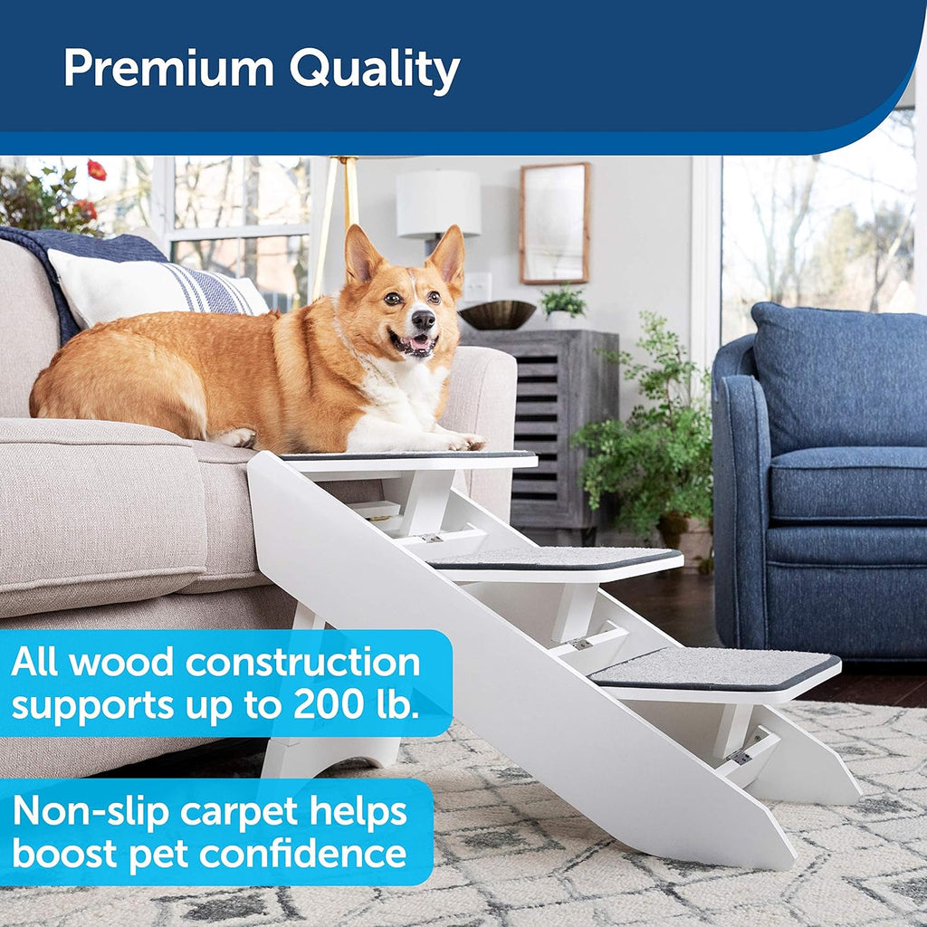 Foldable Nonslip Pet Ramp with Stairs E775
