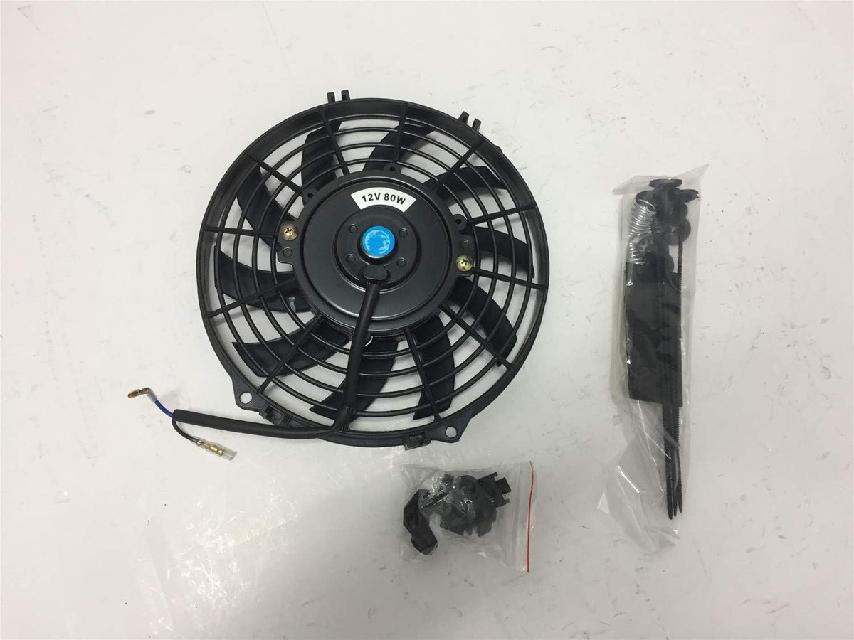 9 inch Pack of 2 Slim Electric Radiator Cooling Fan with Mounting Kit G892