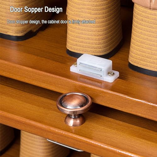 Bamboo Shoe Storage Cabinet with Flip Door R821408