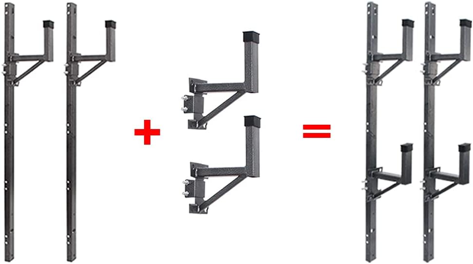 Adjustable Trailer Ladder Rack for Enclosed Trailer Side Wall P7827