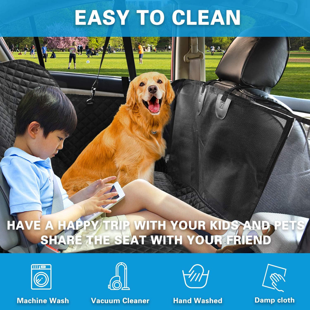 Waterproof Scratch Proof 600D Oxford Dog Car Seat Cover C87290