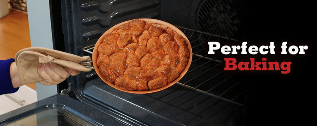 12" Red Copper Fry Pan N9528