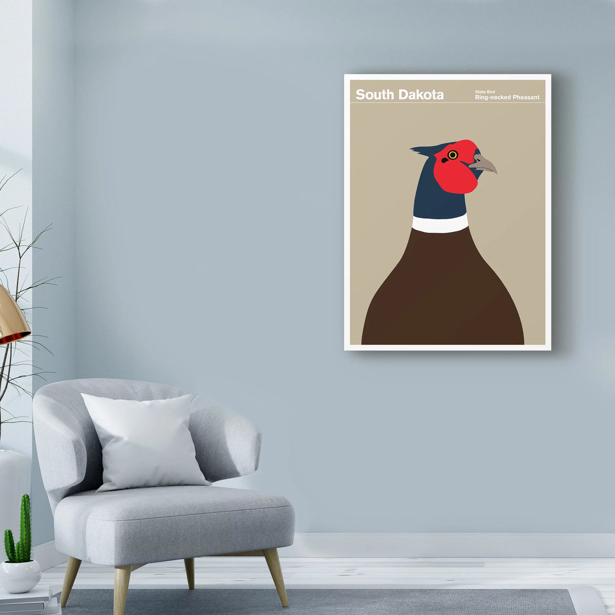 South Dakota Pheasant Canvas Art L9437