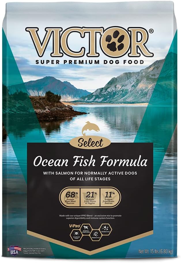 Gluten Free Dry Dog Food Ocean Fish Formula 15lbs W65071
