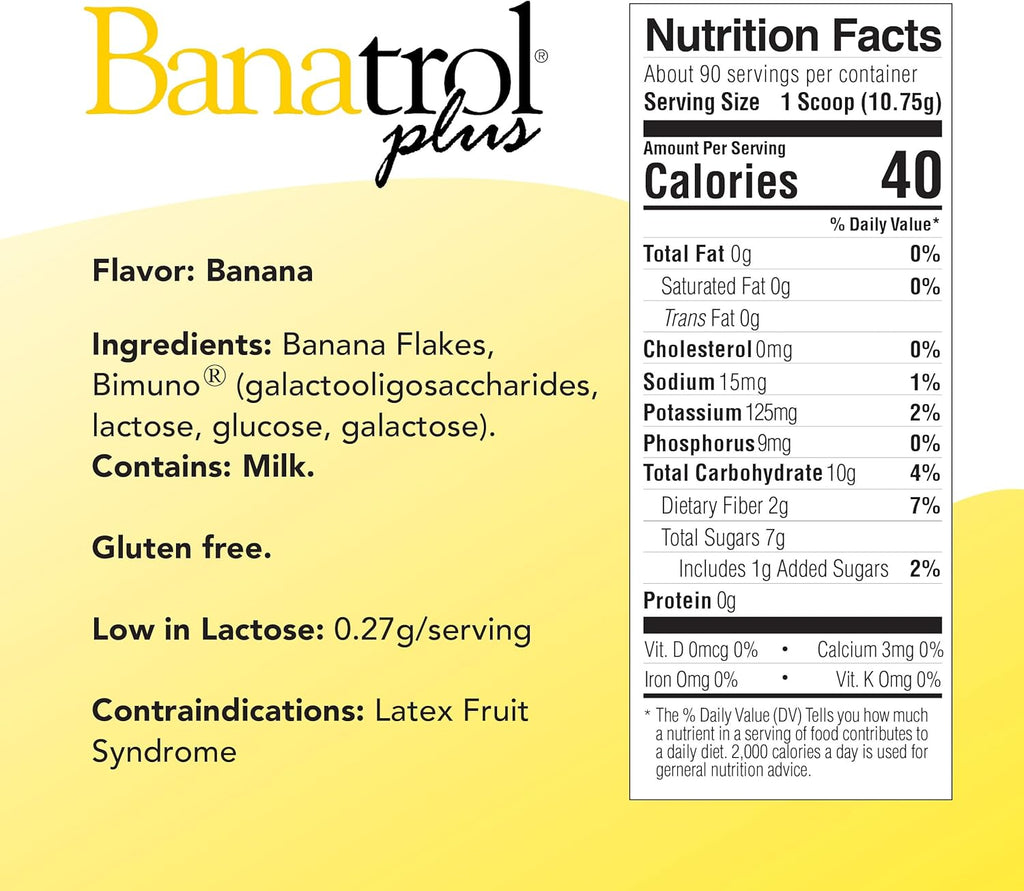 Natural Anti-Diarrheal with Prebiotics, 90 Servings (Banana) A35374