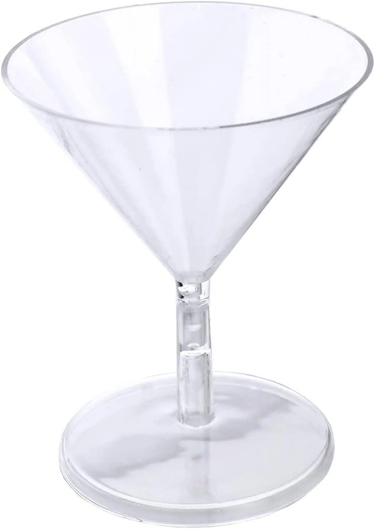 12-Count Clear Plastic Martini Glasses X187