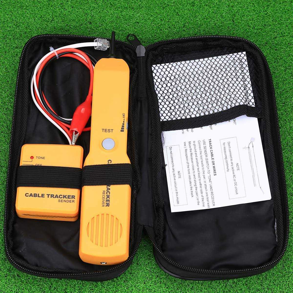 Cable Finder Tone Generator Probe Tracer RJ11 Wire Tracker Network Tester Kit G86844
