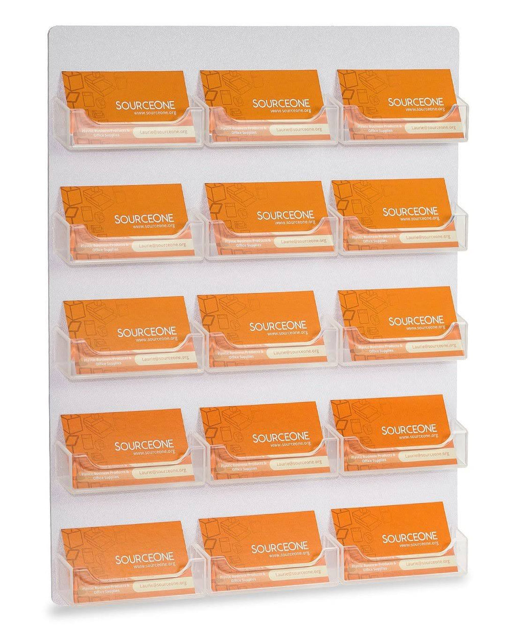 15 Pocket Wall Mount Business Card Holder Display A194994