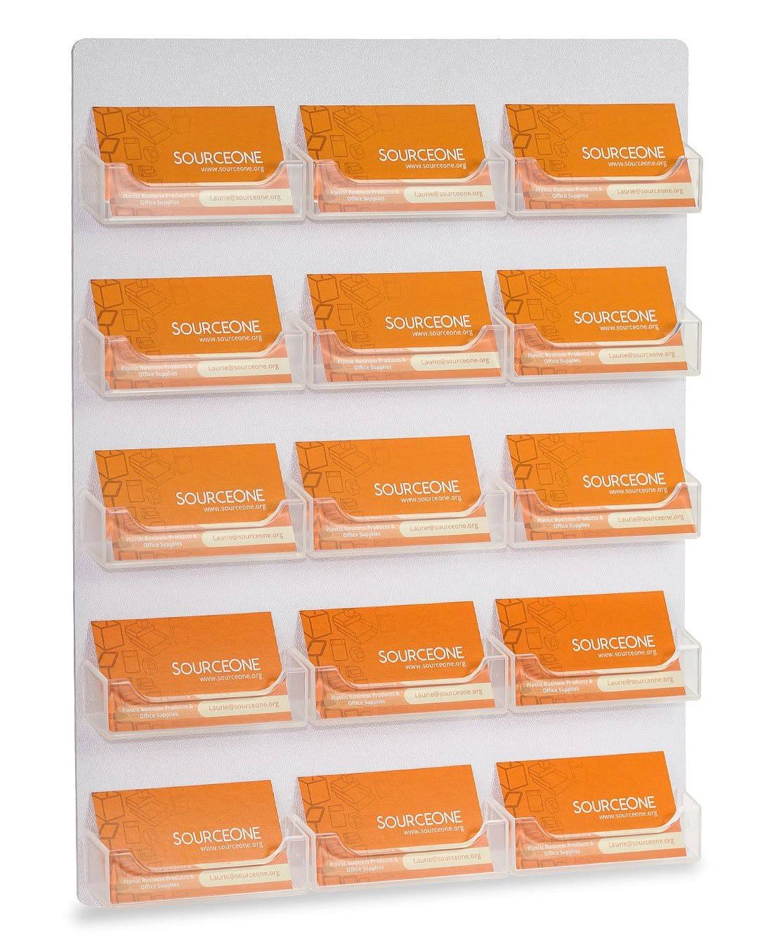 15 Pocket Wall Mount Business Card Holder Display A194994