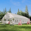 White 20'x40' Heavy Duty Party Tent with Removable Sidewall Windows H65577