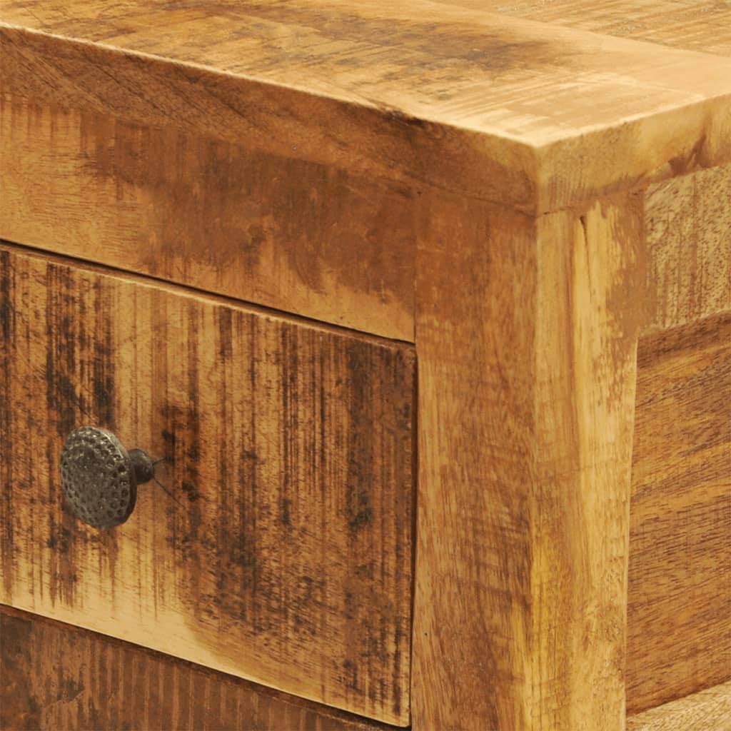 Solid Mango Wood 1 Drawer Side Table G401