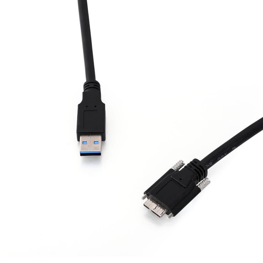 USB 3.0 Cable A/M to Micro B/M Dual Screw Locking 3M T917545