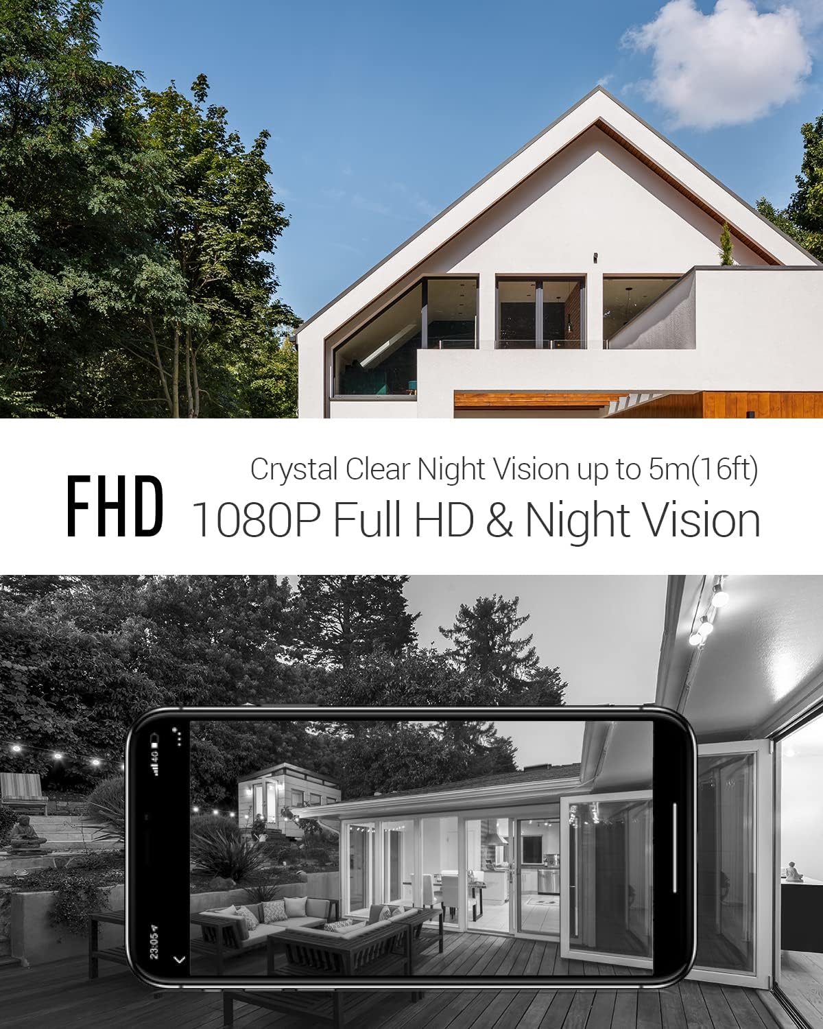 1080P Video Doorbell Camera with 2-Way Audio Q660693