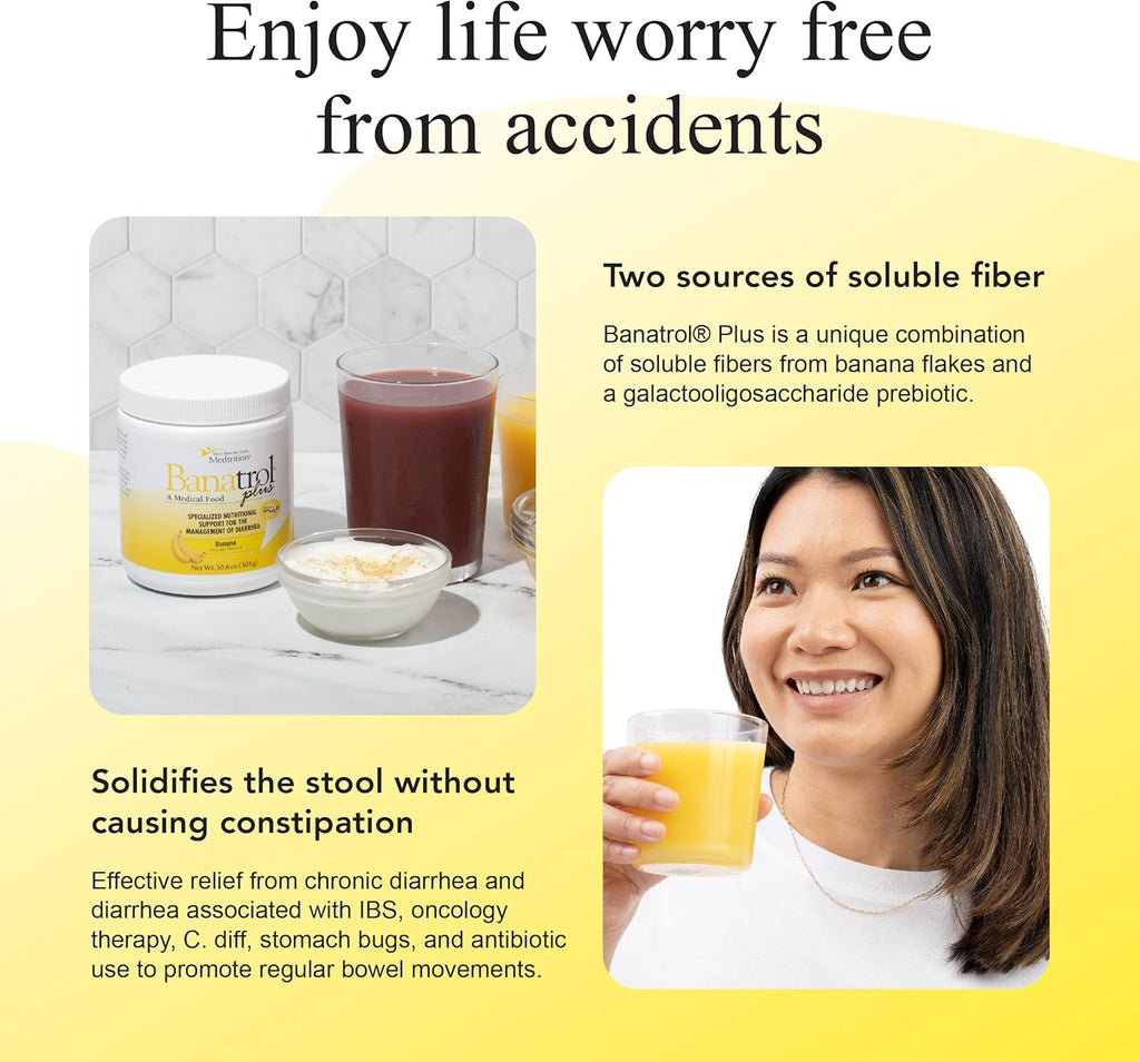 Natural Anti-Diarrheal with Prebiotics, 90 Servings (Banana) A35374