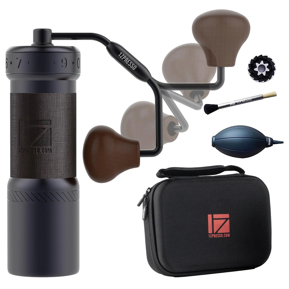 Manual Coffee Grinder Iron Gray Conical Burr A46445