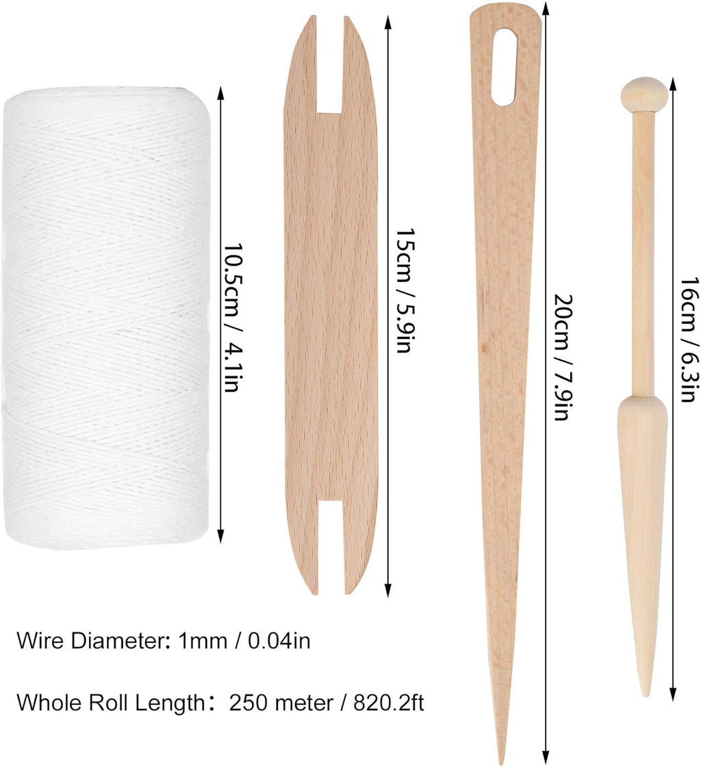 Cotton Rug Yarn with Wooden Shuttle Stick Rod V536603