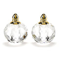 Optical Crystal and Gold Salt & Pepper Shakers H784