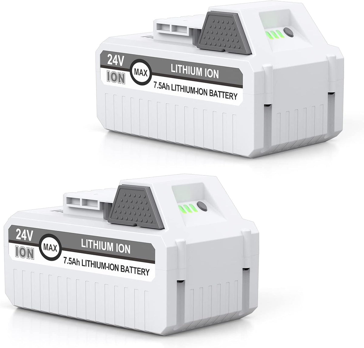 2Packs 7500mAh Li-ion Battery for 24V Cordless Snow Blower Z1046