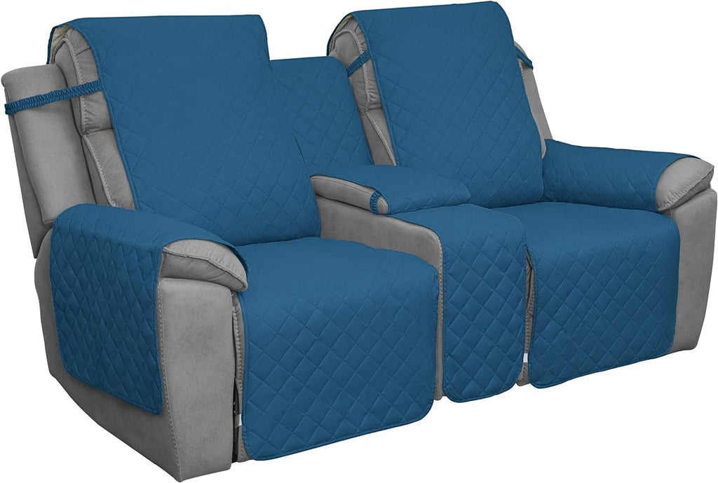 Reversible Loveseat Recliner Cover with Console A337