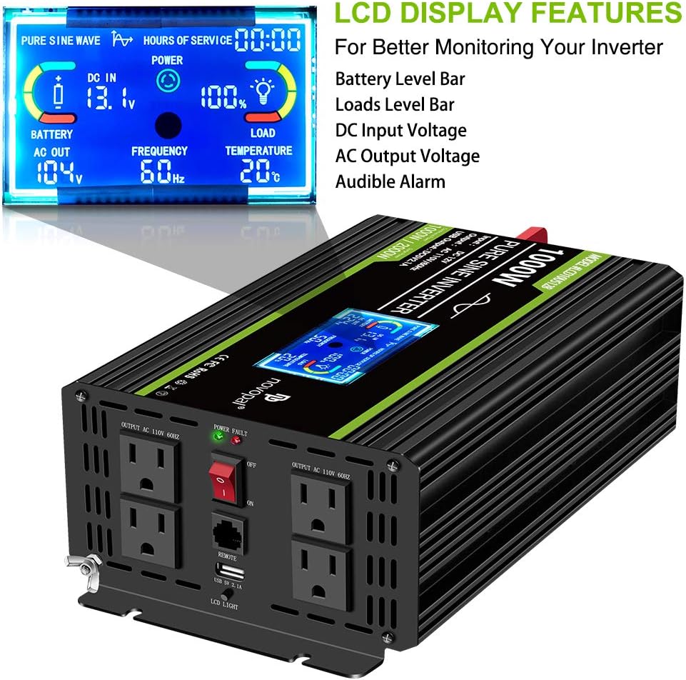 1000 Watt Pure Sine Wave Power Inverter L501