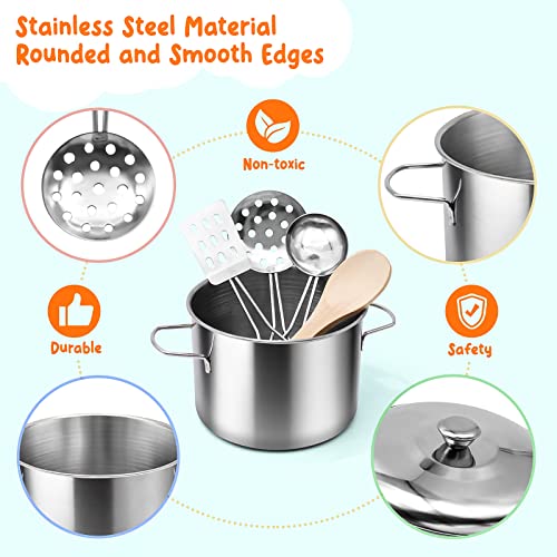 38Pcs Stainless Steel Toy Cookware Set J1081