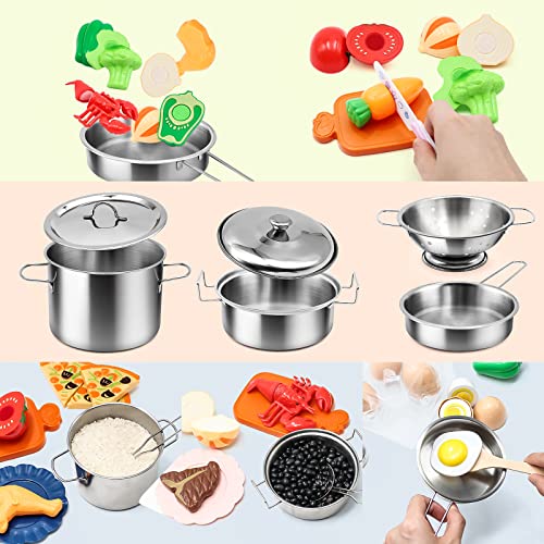38Pcs Stainless Steel Toy Cookware Set J1081