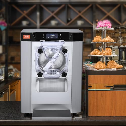 Commercial Ice Cream Machine 1400W 20/5.3 Gph Hard Serve Ice Cream Maker with LED Display A13501
