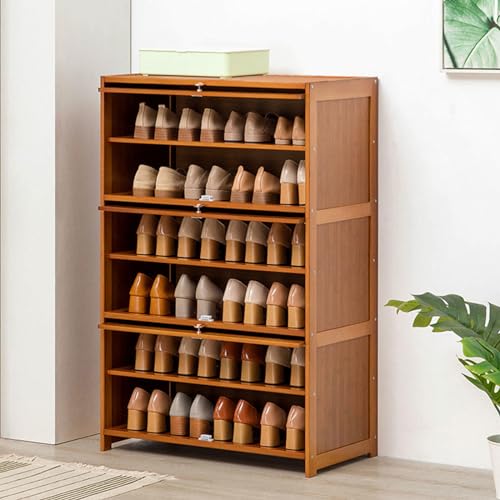 Bamboo Shoe Storage Cabinet with Flip Door R821408