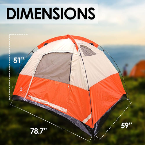 2 Person Waterproof Lightweight 190T Polyester Camping Tent F657