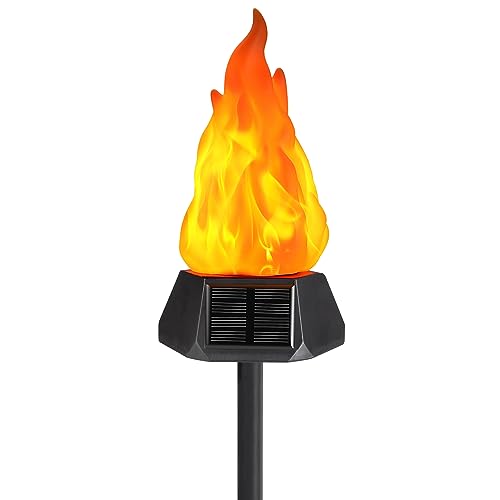 8 Pack Solar LED Flickering Flame Torch Lights A39607