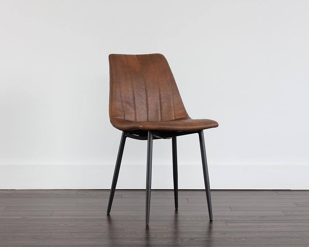 Black Faux Leather Dining Chair A419942
