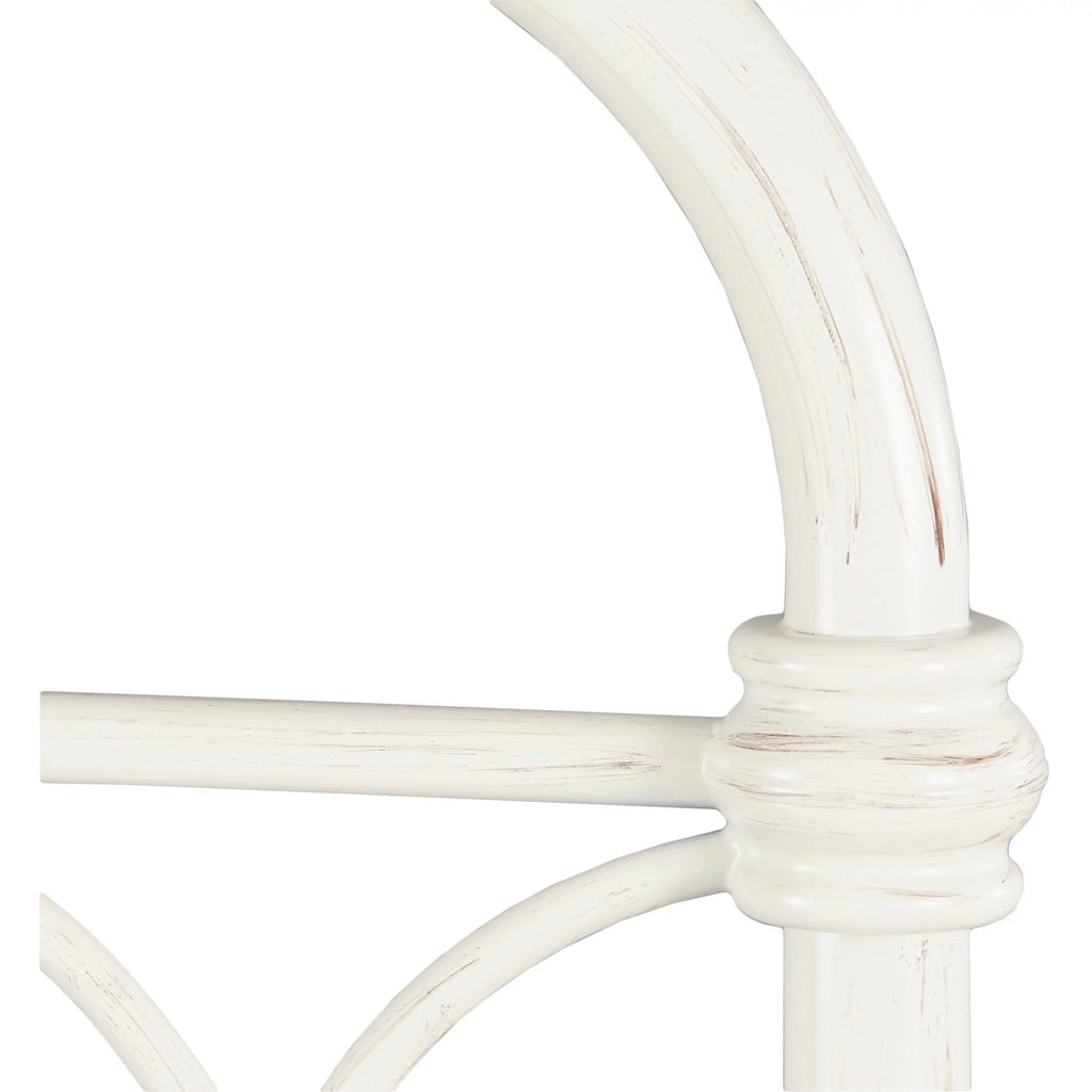 White Classic Metal Twin Bed C369092