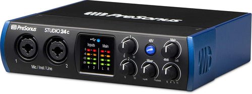 2x2 USB Type-C Audio Interface with Multimedia Monitors and Microphone Isolation Shield Z693796