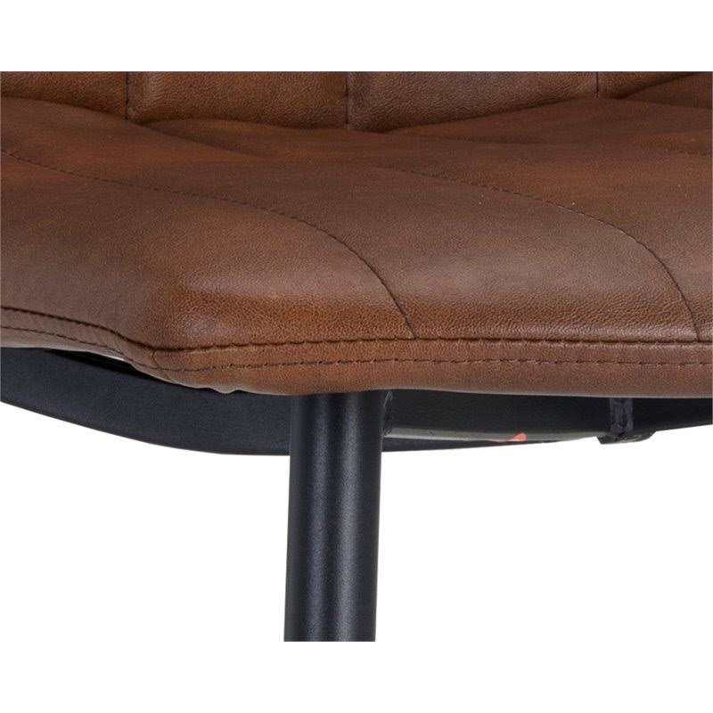 Black Faux Leather Dining Chair A419942