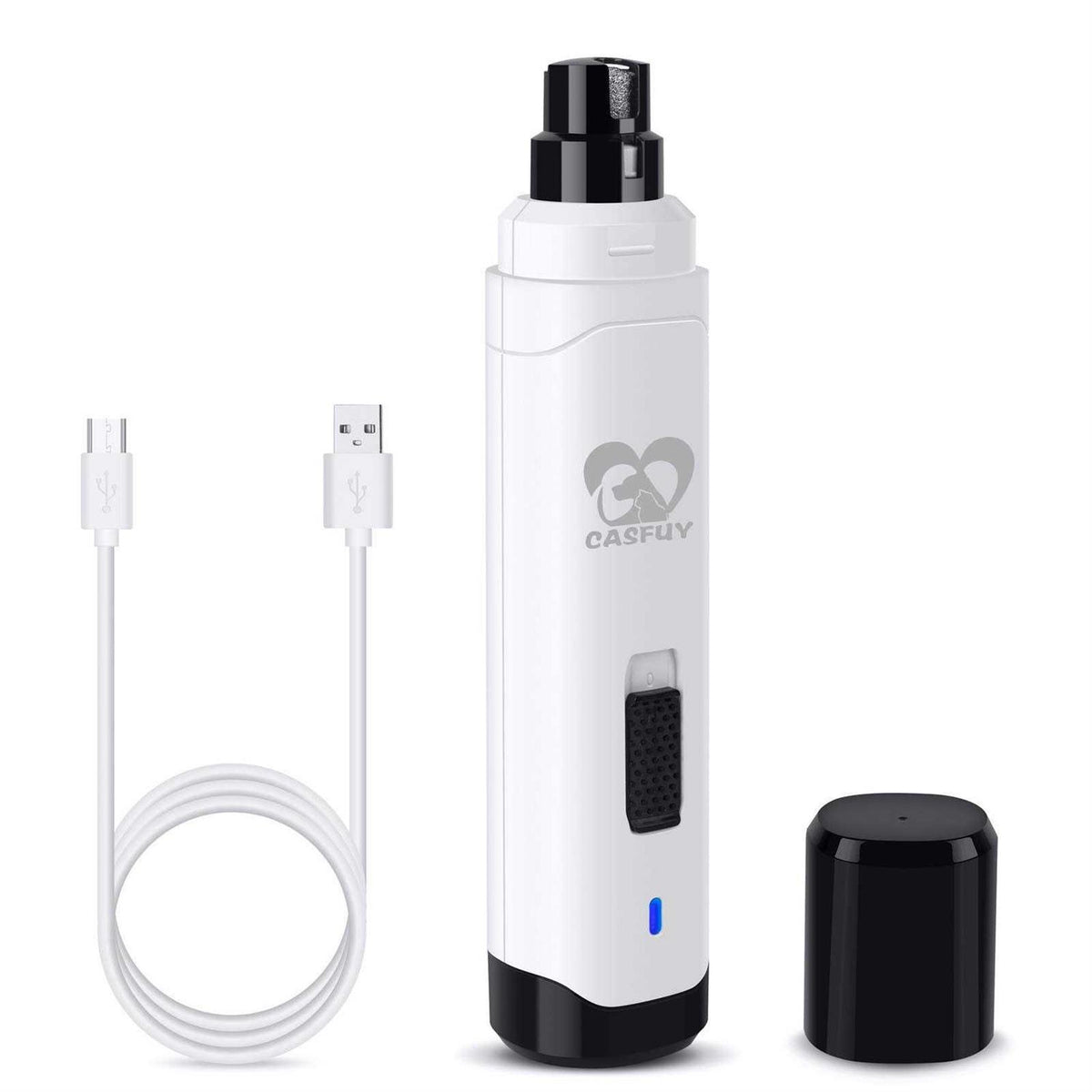 Dog Nail Grinder 2-Speed Electric Rechargeable Pet Nail Trimmer D169677