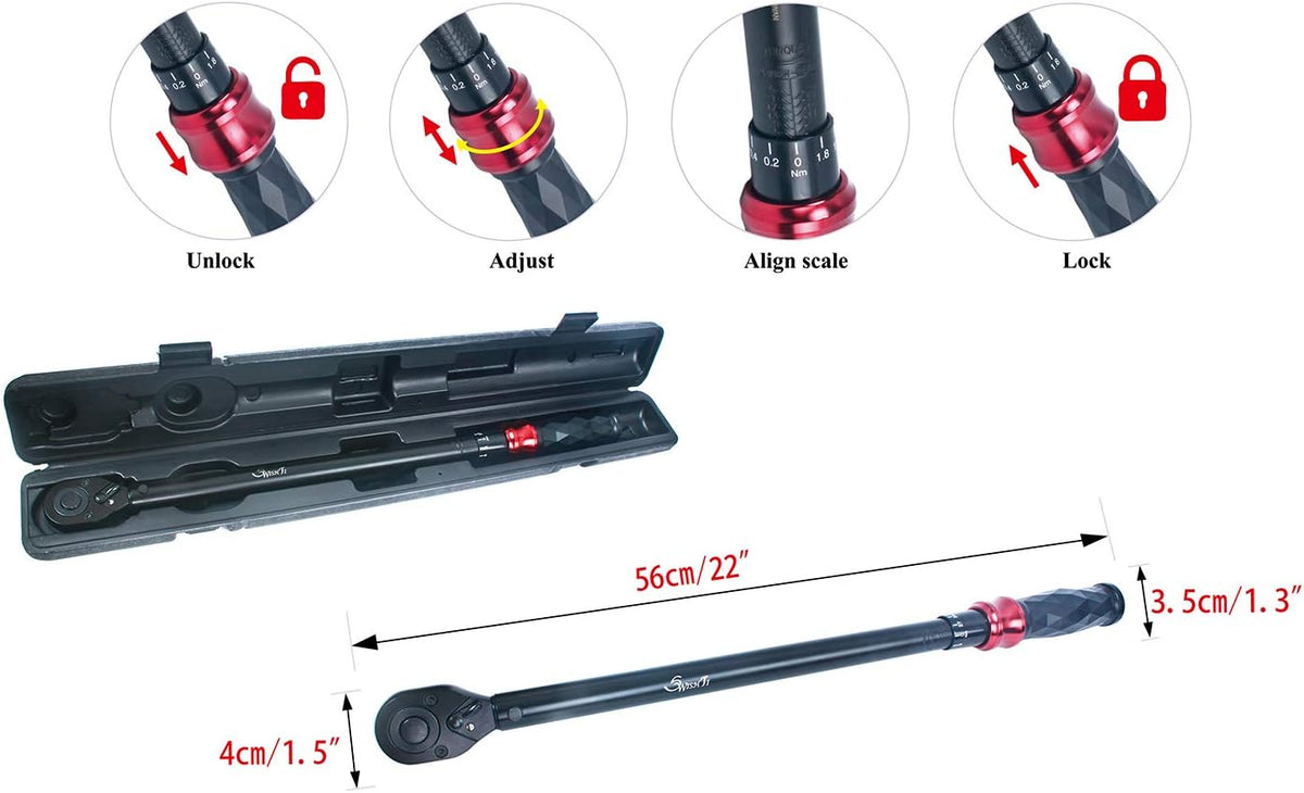 1/2" Drive Torque Wrench 50-350 NM E34118