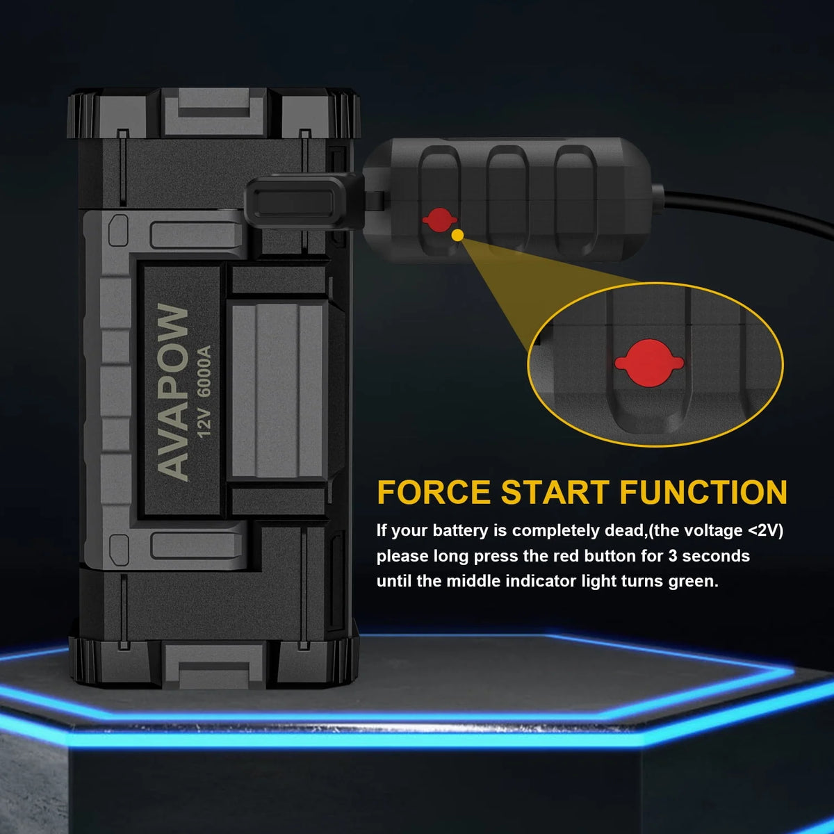 6000A Car Battery Jump Starter K3582